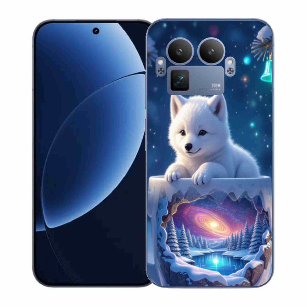 Gélový kryt mmCase na Realme GT 8 Pro - vianočné šteňa