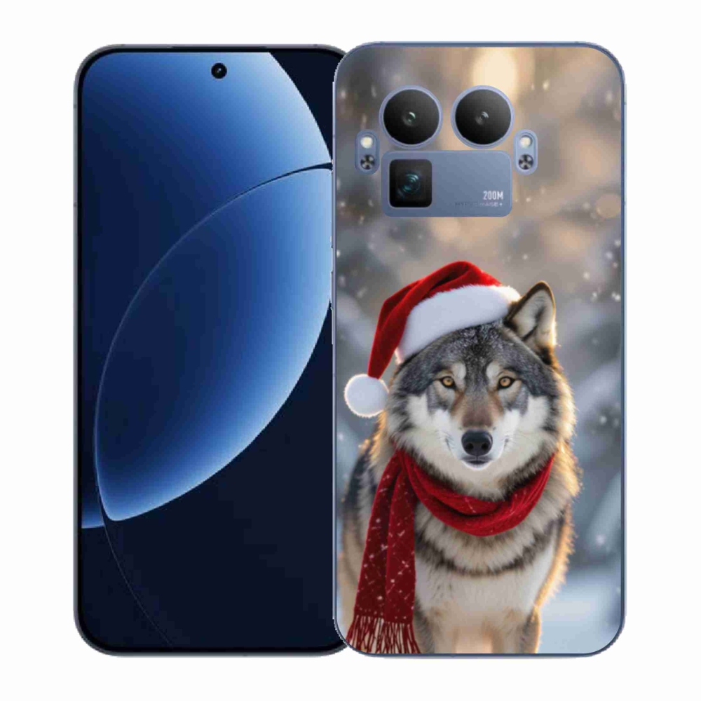 Gélový kryt mmCase na Realme GT 8 Pro - vianočný vlk