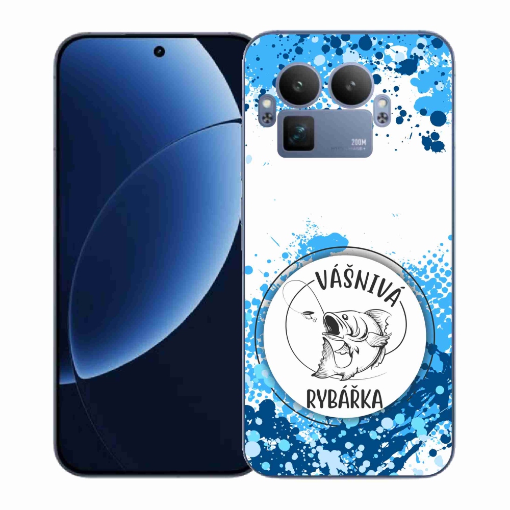 Gélový kryt mmCase na Realme GT 8 Pro - vášnivá rybárka biele pozadie