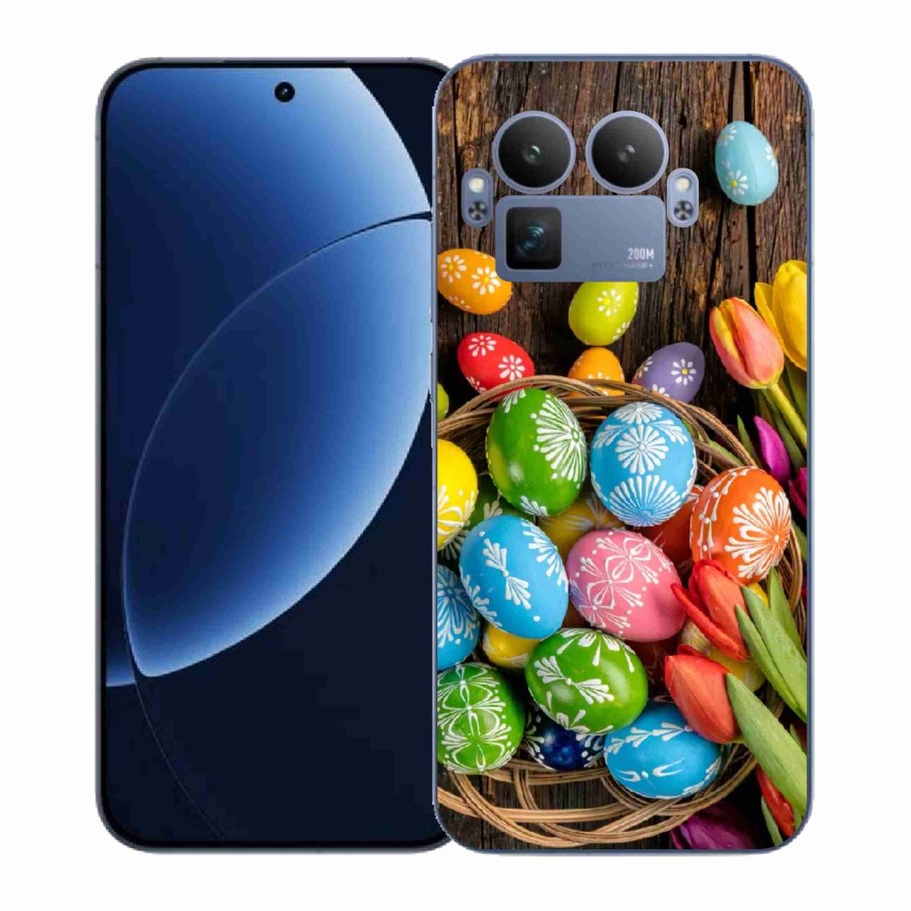 Gélový kryt mmCase na Realme GT 8 Pro - veľkonočné vajíčka