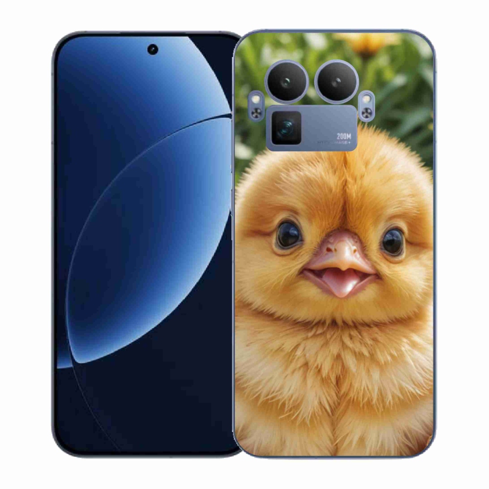 Gélový kryt mmCase na Realme GT 8 Pro - veselé kuriatko