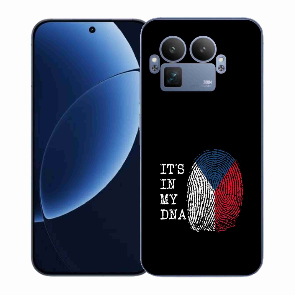 Gélový kryt mmCase na Realme GT 8 Pro - vlajka odtlačok prsta čierne pozadie