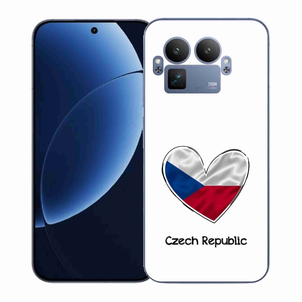 Gélový kryt mmCase na Realme GT 8 Pro - vlajka srdca biele pozadie