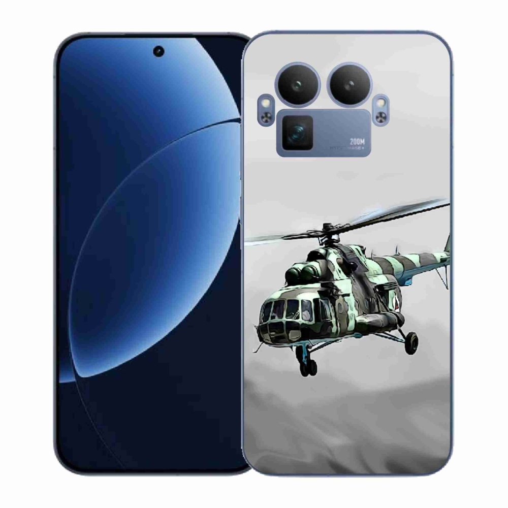 Gélový kryt mmCase na Realme GT 8 Pro - vojenský vrtuľník