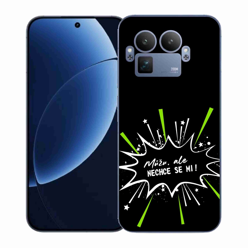 Gélový kryt mmCase na Realme GT 8 Pro - vtipný text 11 čierne pozadie