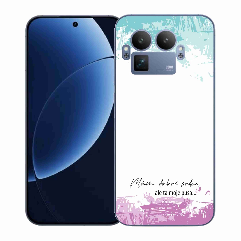 Gélový kryt mmCase na Realme GT 8 Pro - vtipný text 3 biele pozadie