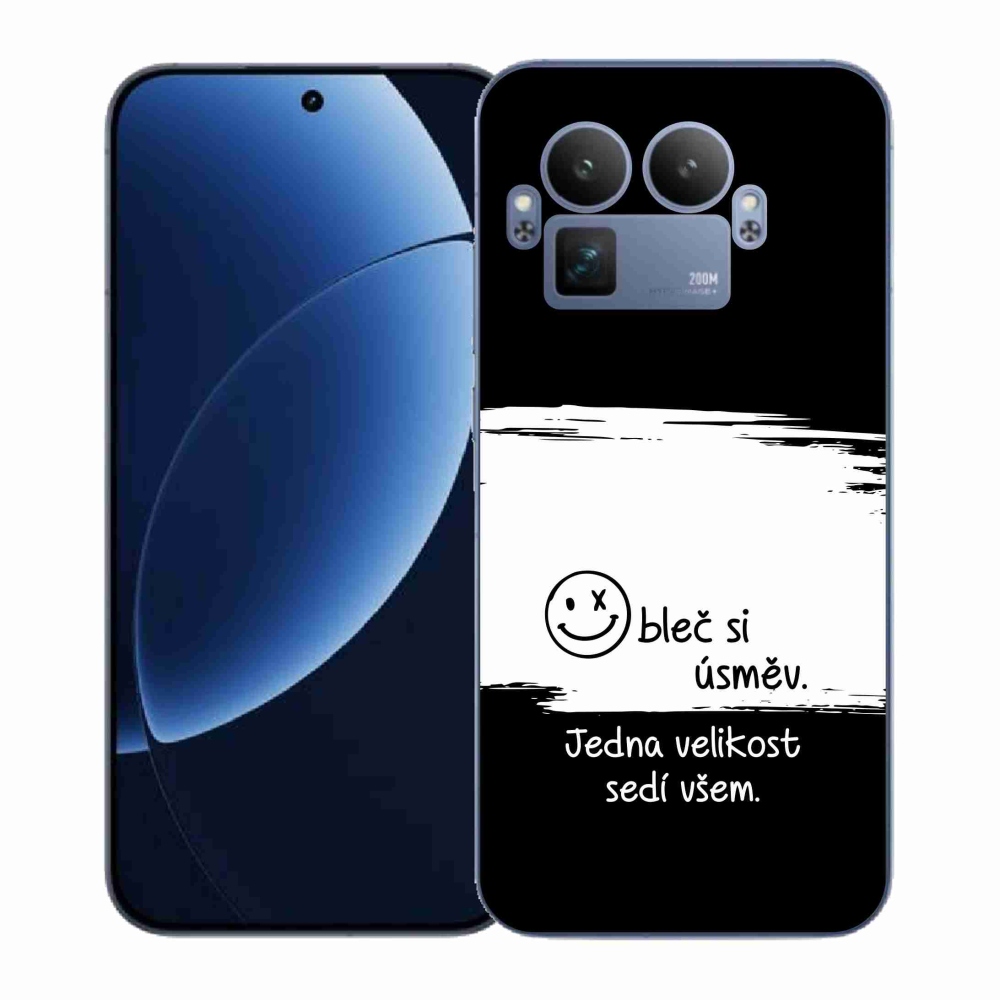 Gélový kryt mmCase na Realme GT 8 Pro - vtipný text 8 bieločierne pozadie