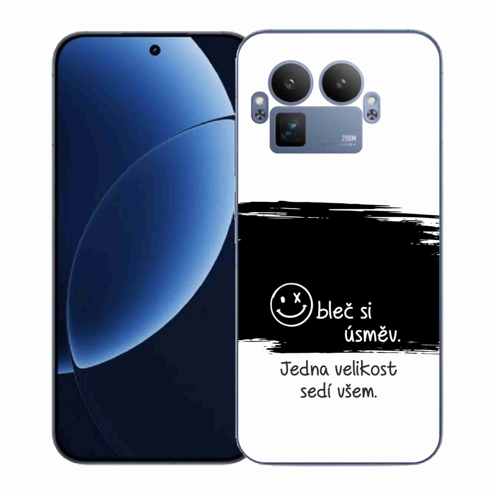 Gélový kryt mmCase na Realme GT 8 Pro - vtipný text 8 čiernobiele pozadie