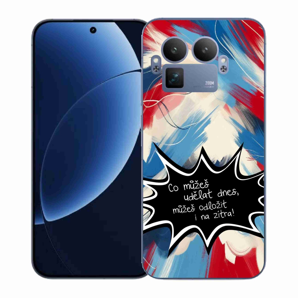 Gélový kryt mmCase na Realme GT 8 Pro - vtipný text 9 čierne pozadie