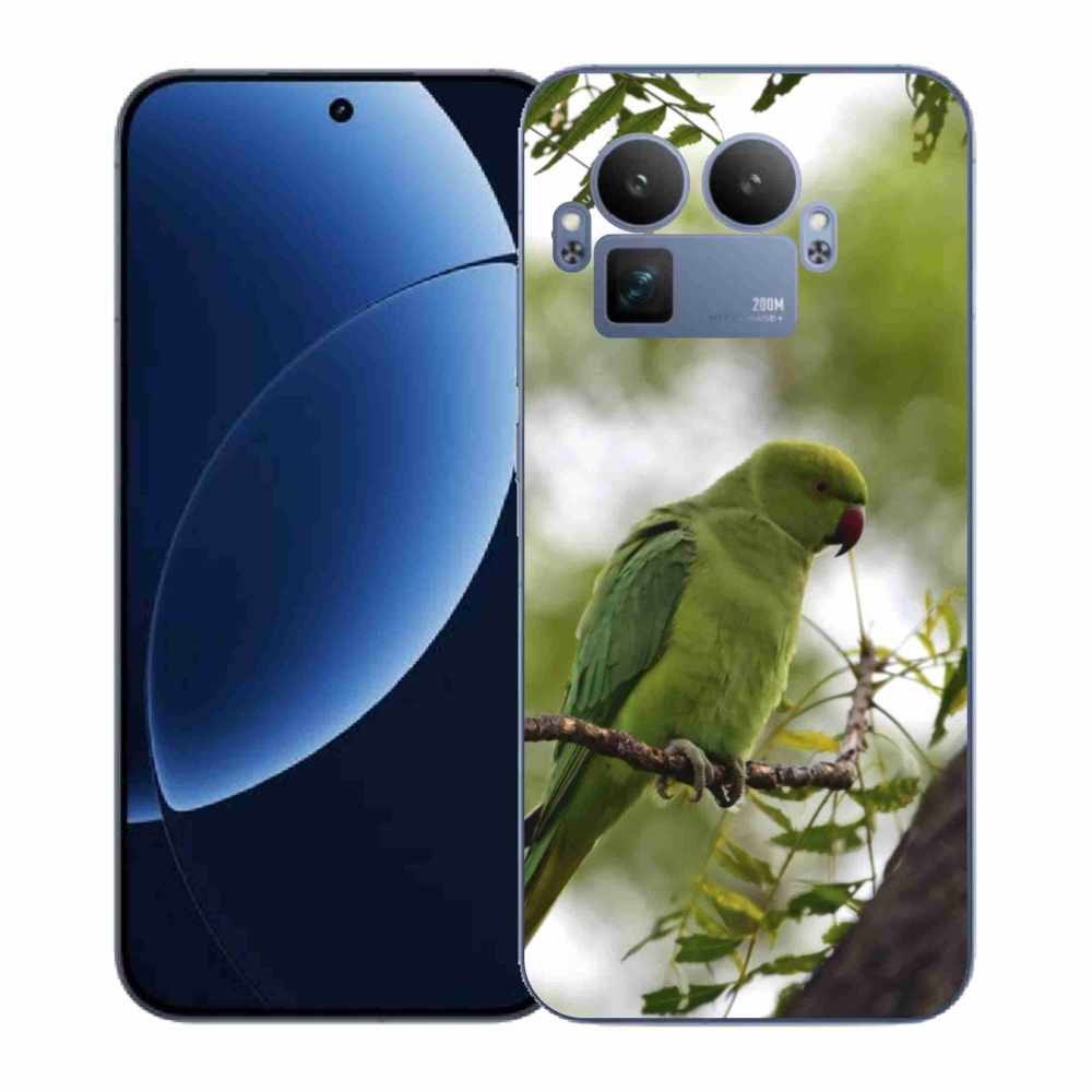 Gélový kryt mmCase na Realme GT 8 Pro - zelený papagáj