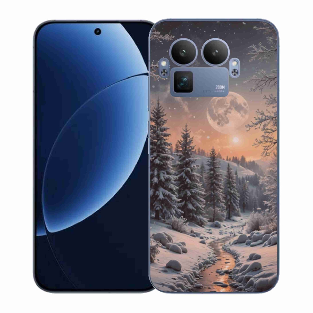 Gélový kryt mmCase na Realme GT 8 Pro - zimná krajina 2