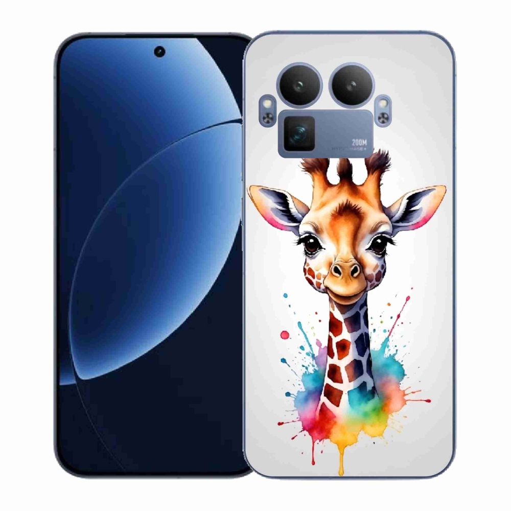 Gélový kryt mmCase na Realme GT 8 Pro - žirafa 1