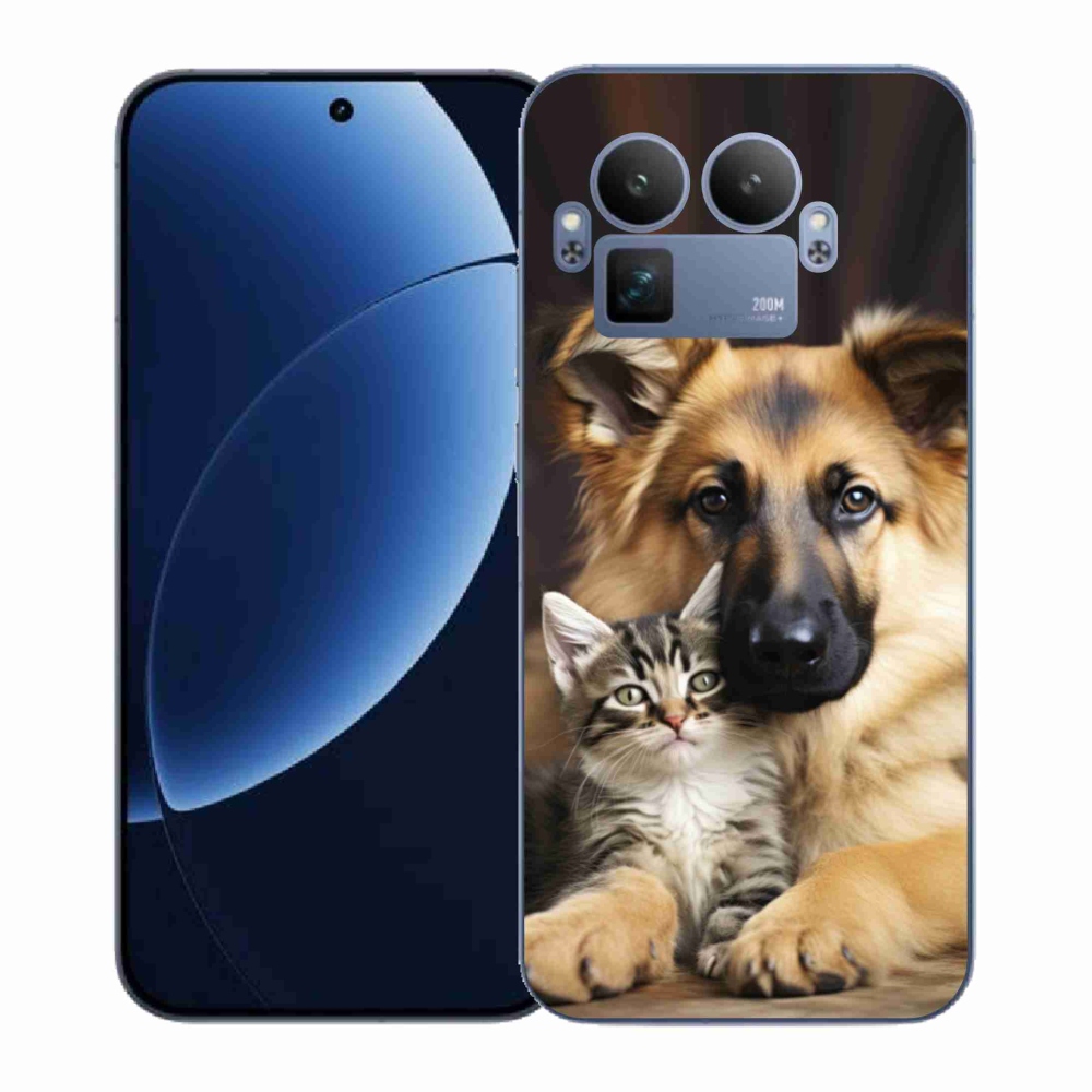 Gélový kryt mmCase na Realme GT 8 Pro - zvieracie priateľstvo