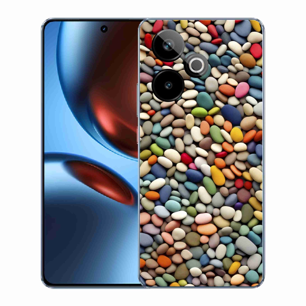 Gélový kryt mmCase na Realme GT7 5G/GT 7T 5G - farebné kamienky 2