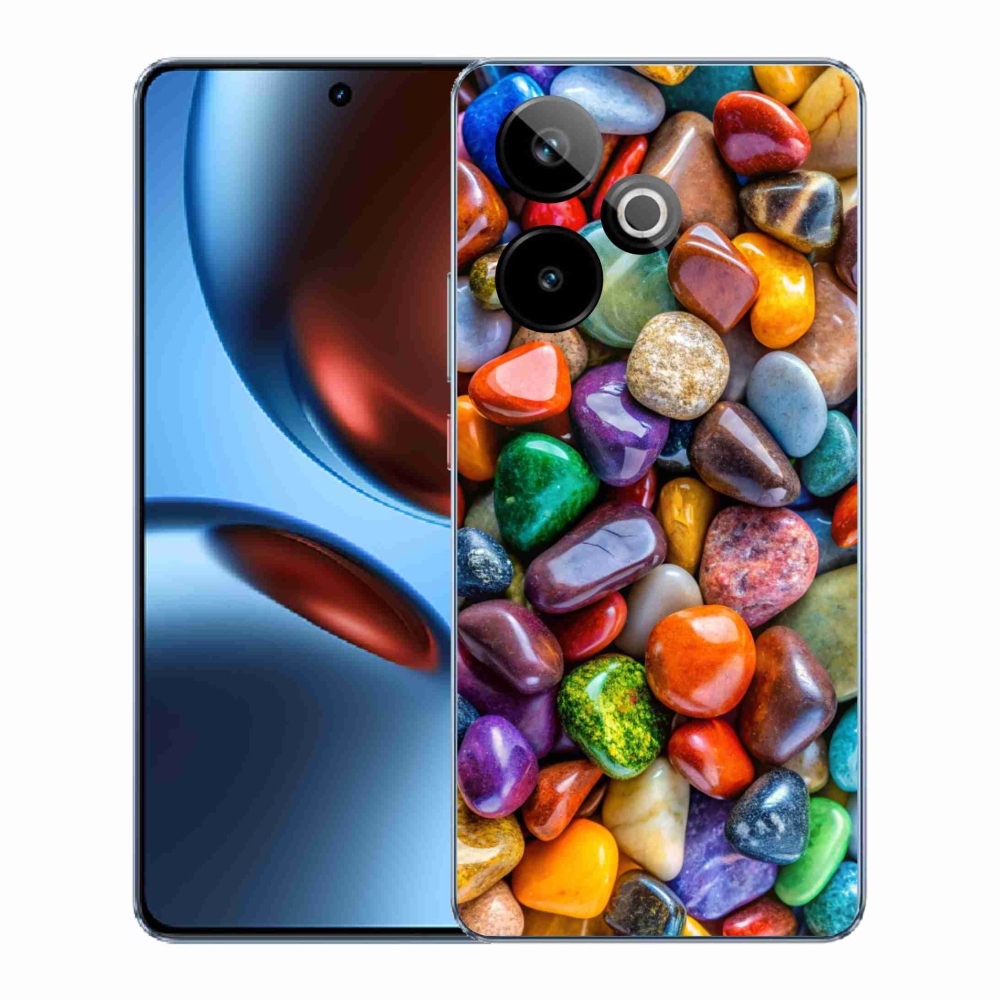 Gélový kryt mmCase na Realme GT7 5G/GT 7T 5G - farebné kamienky