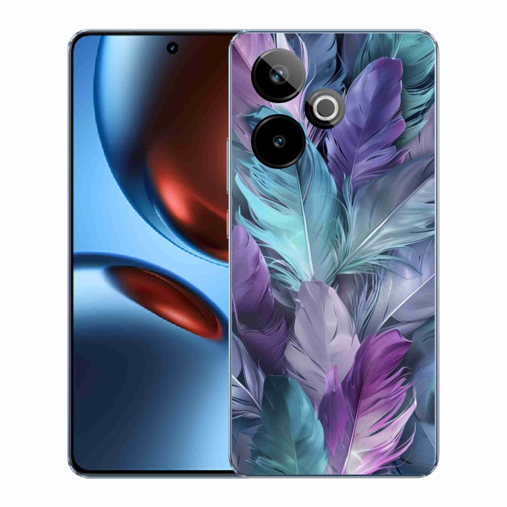 Gélový kryt mmCase na Realme GT7 5G/GT 7T 5G - farebné perie 2