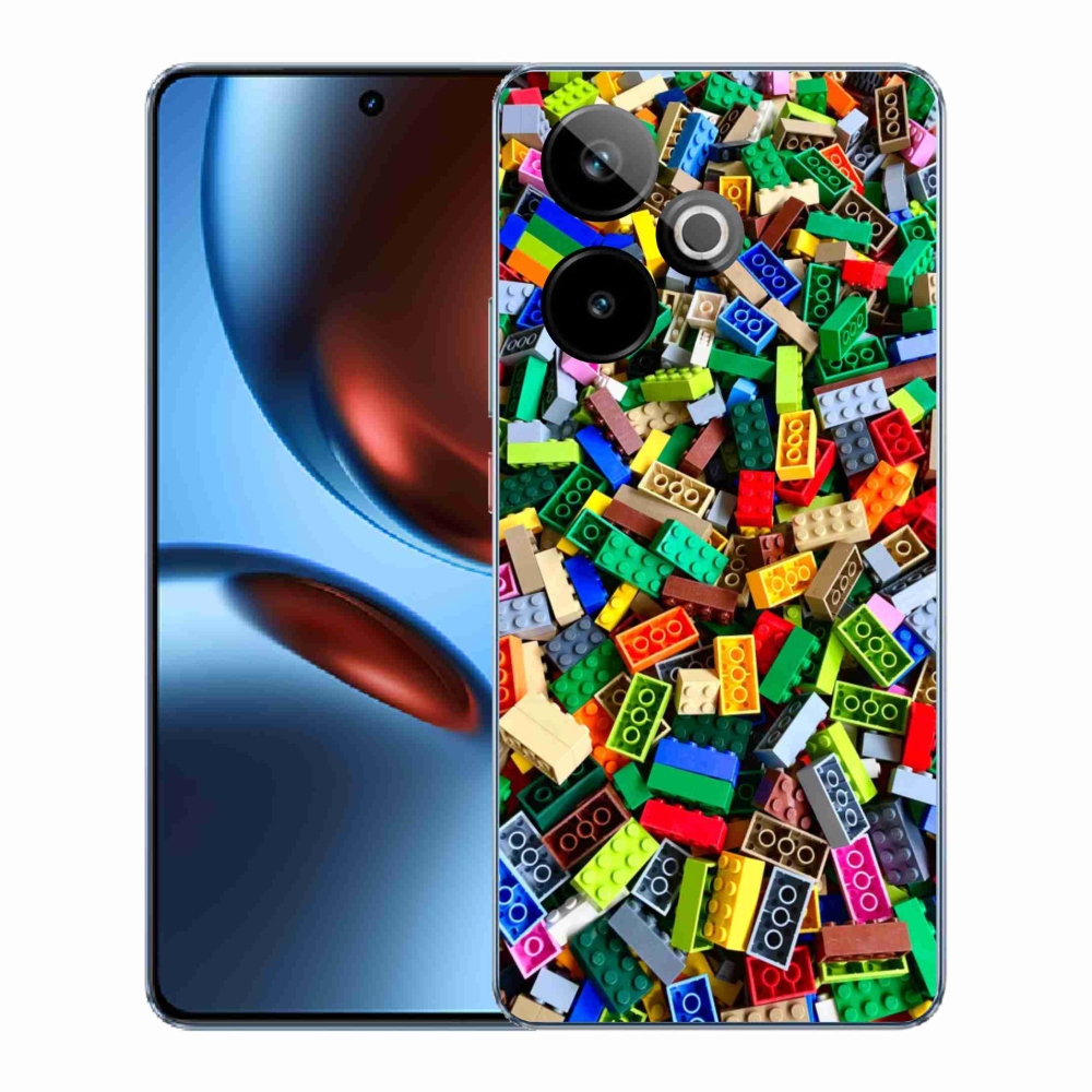 Gélový kryt mmCase na Realme GT7 5G/GT 7T 5G - farebné stavebné kocky
