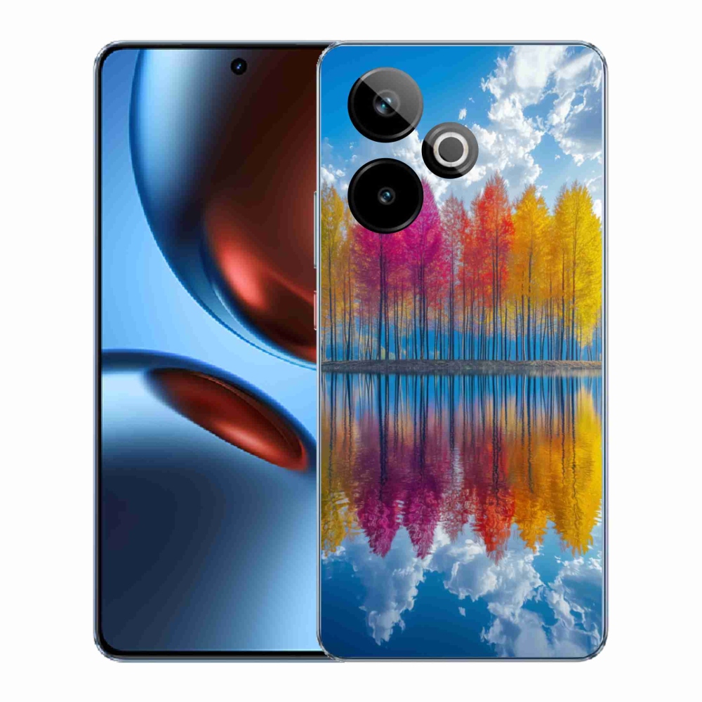 Gélový kryt mmCase na Realme GT7 5G/GT 7T 5G - farebné stromy