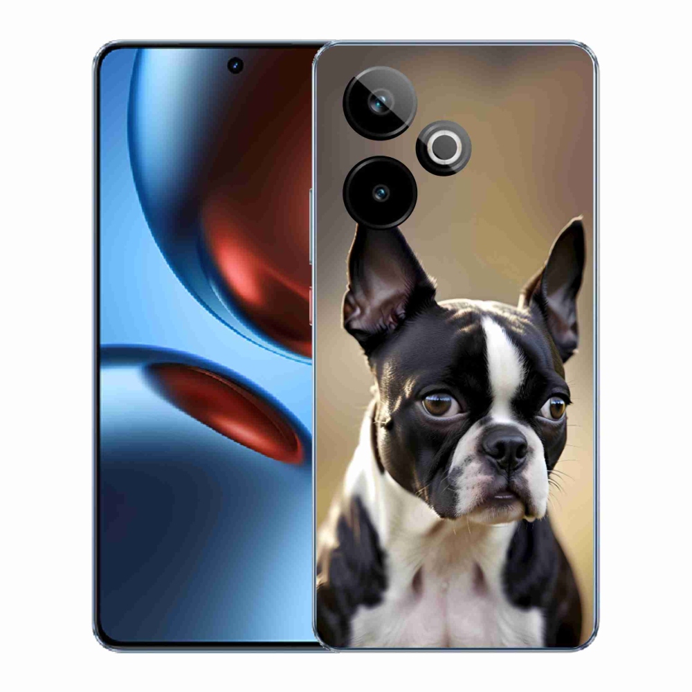 Gélový kryt mmCase na Realme GT7 5G/GT 7T 5G - bostonský teriér