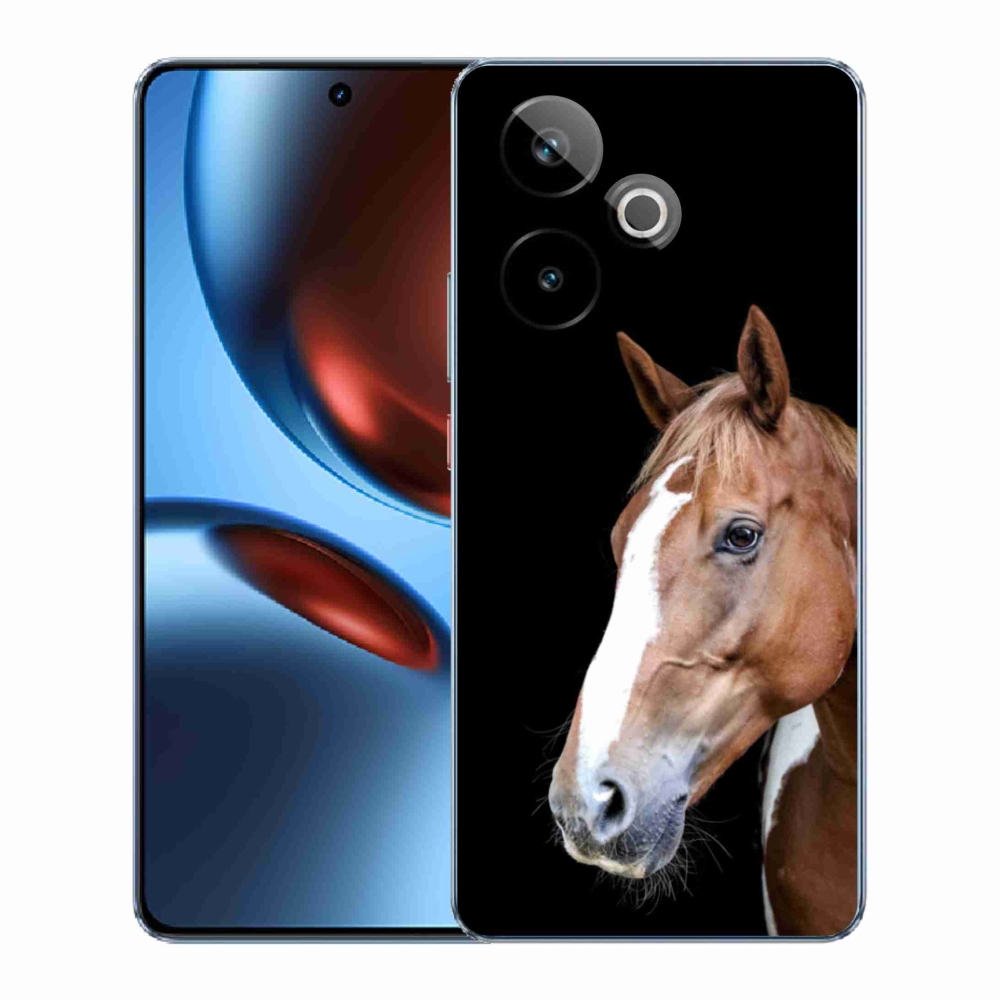 Gélový kryt mmCase na Realme GT7 5G/GT 7T 5G - hnedý kôň 3