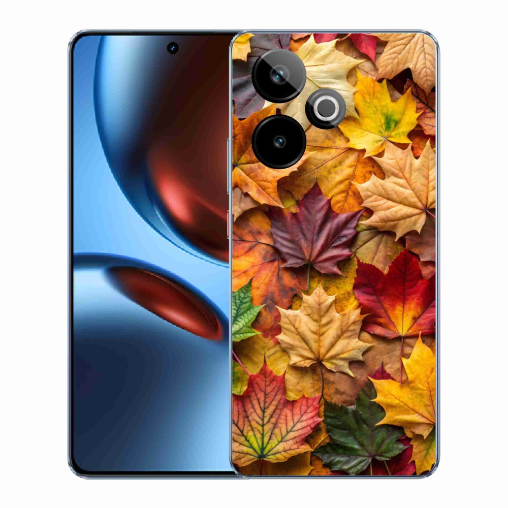 Gélový kryt mmCase na Realme GT7 5G/GT 7T 5G - javorové listy 2