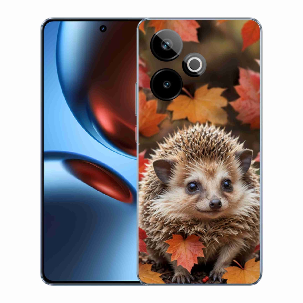 Gélový kryt mmCase na Realme GT7 5G/GT 7T 5G - ježko v lístia