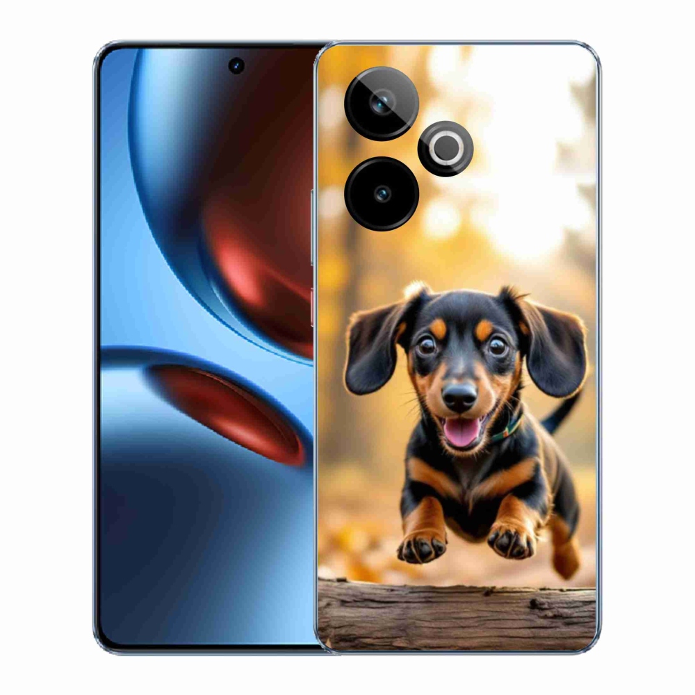 Gélový kryt mmCase na Realme GT7 5G/GT 7T 5G - jazvečík 2