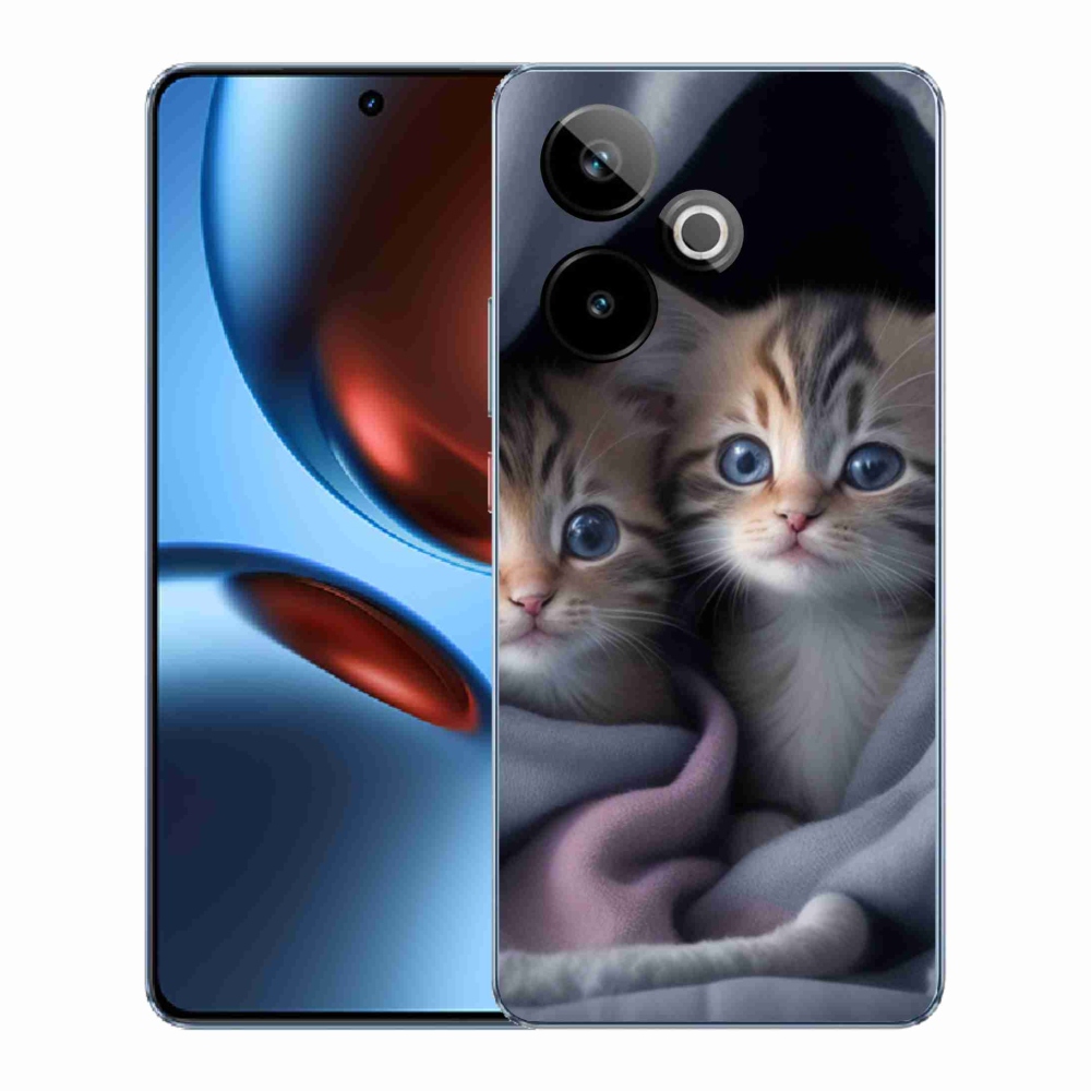 Gélový kryt mmCase na Realme GT7 5G/GT 7T 5G - mačacie duo 2