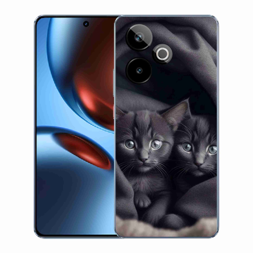 Gélový kryt mmCase na Realme GT7 5G/GT 7T 5G - mačacie duo