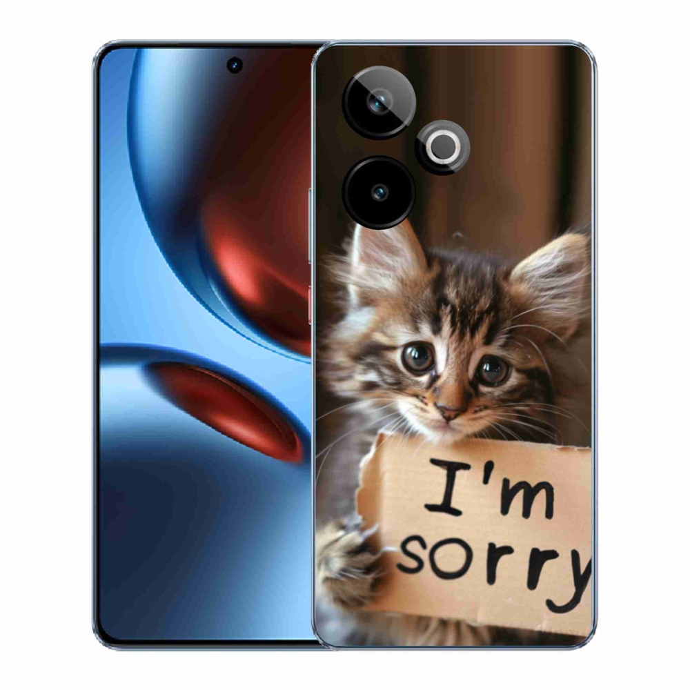 Gélový kryt mmCase na Realme GT7 5G/GT 7T 5G - mačacie ospravedlnenie
