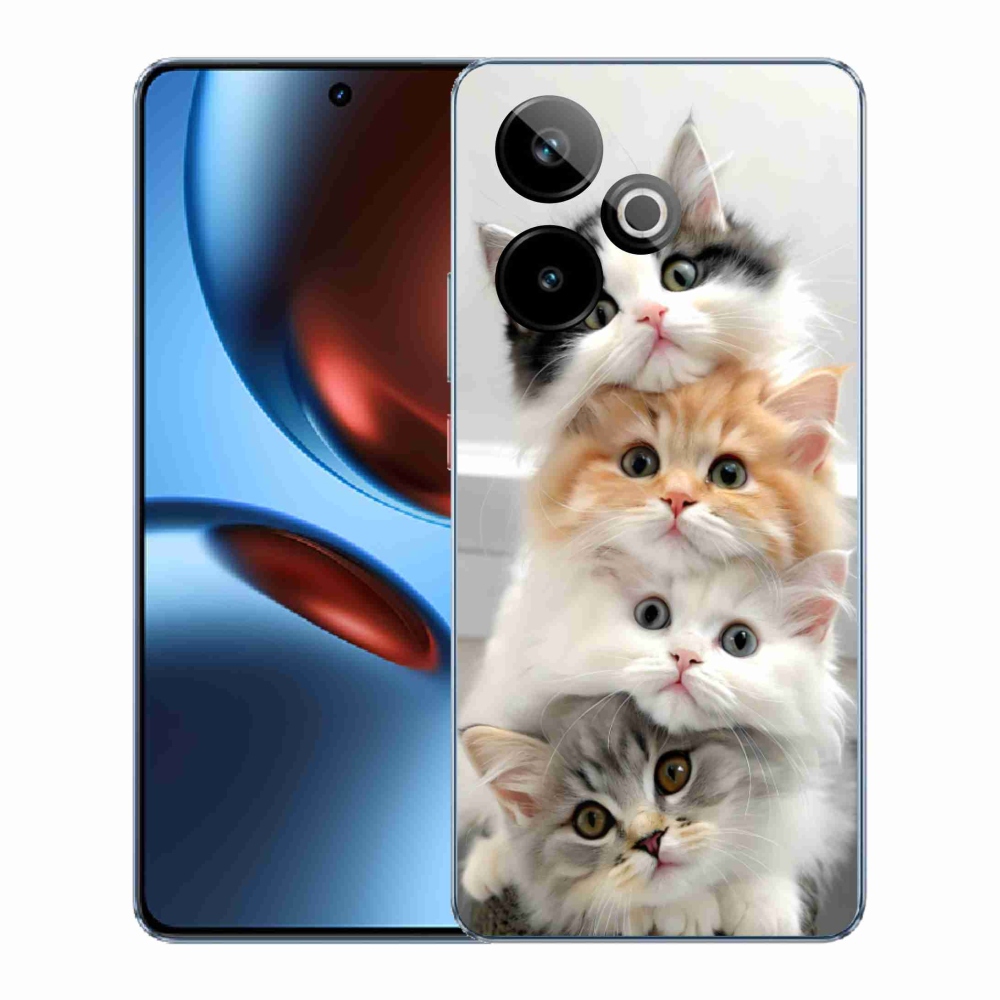 Gélový kryt mmCase na Realme GT7 5G/GT 7T 5G - mačacia partia