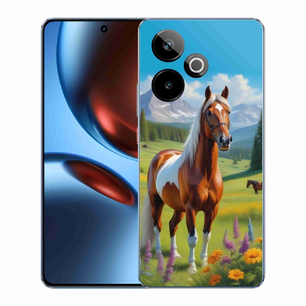 Gélový kryt mmCase na Realme GT7 5G/GT 7T 5G - kôň na lúke
