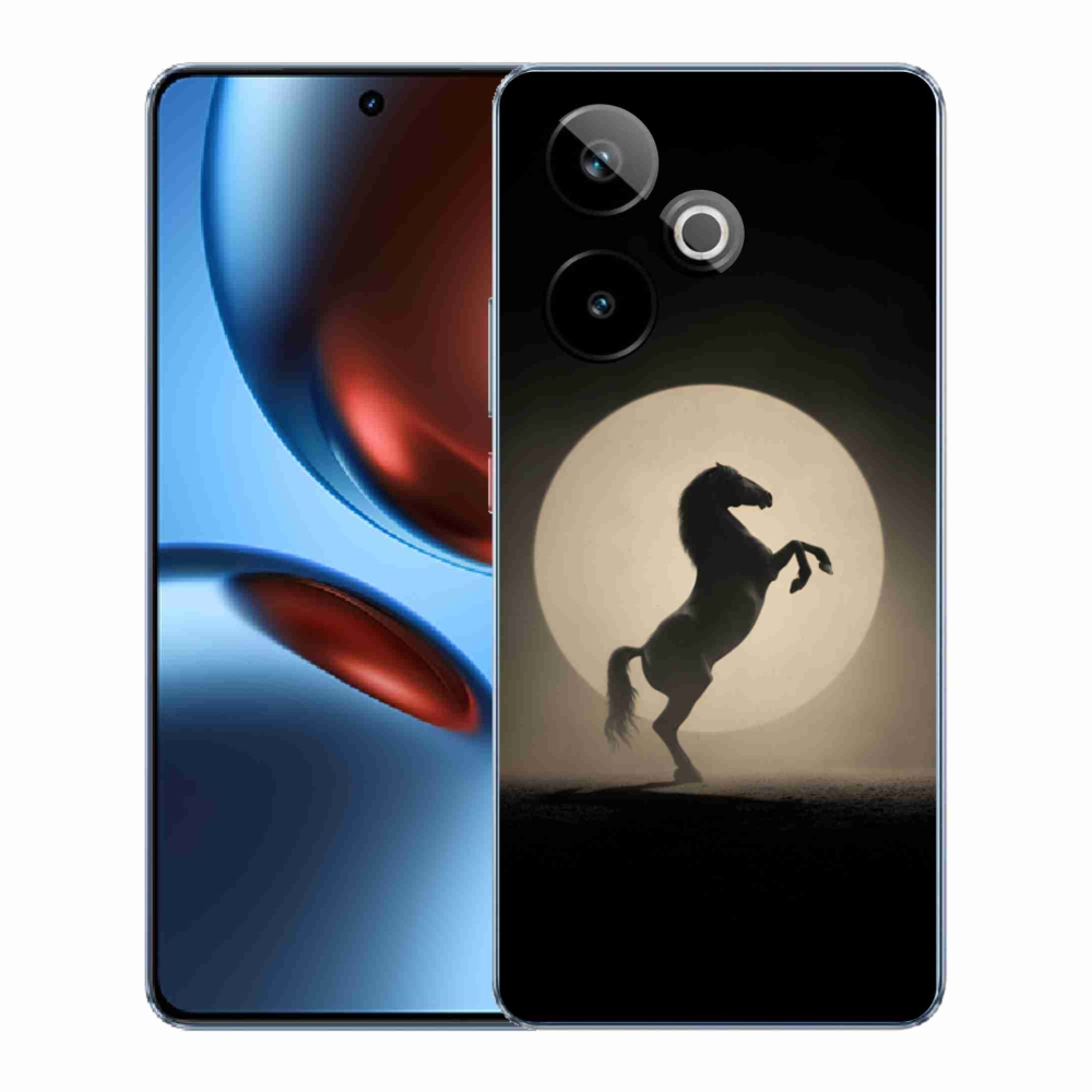 Gélový kryt mmCase na Realme GT7 5G/GT 7T 5G - kôň v siluete