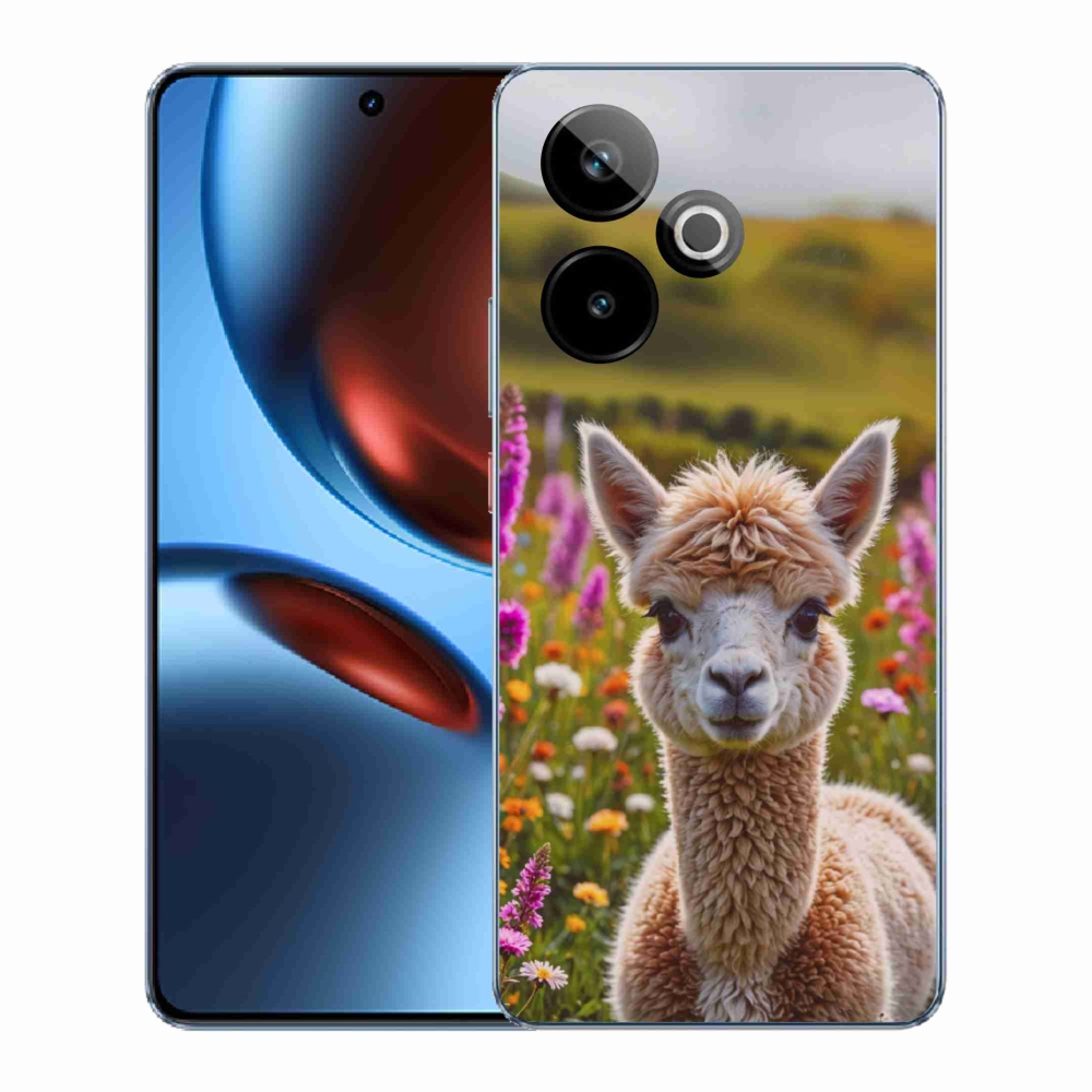 Gélový kryt mmCase na Realme GT7 5G/GT 7T 5G - lama na lúke