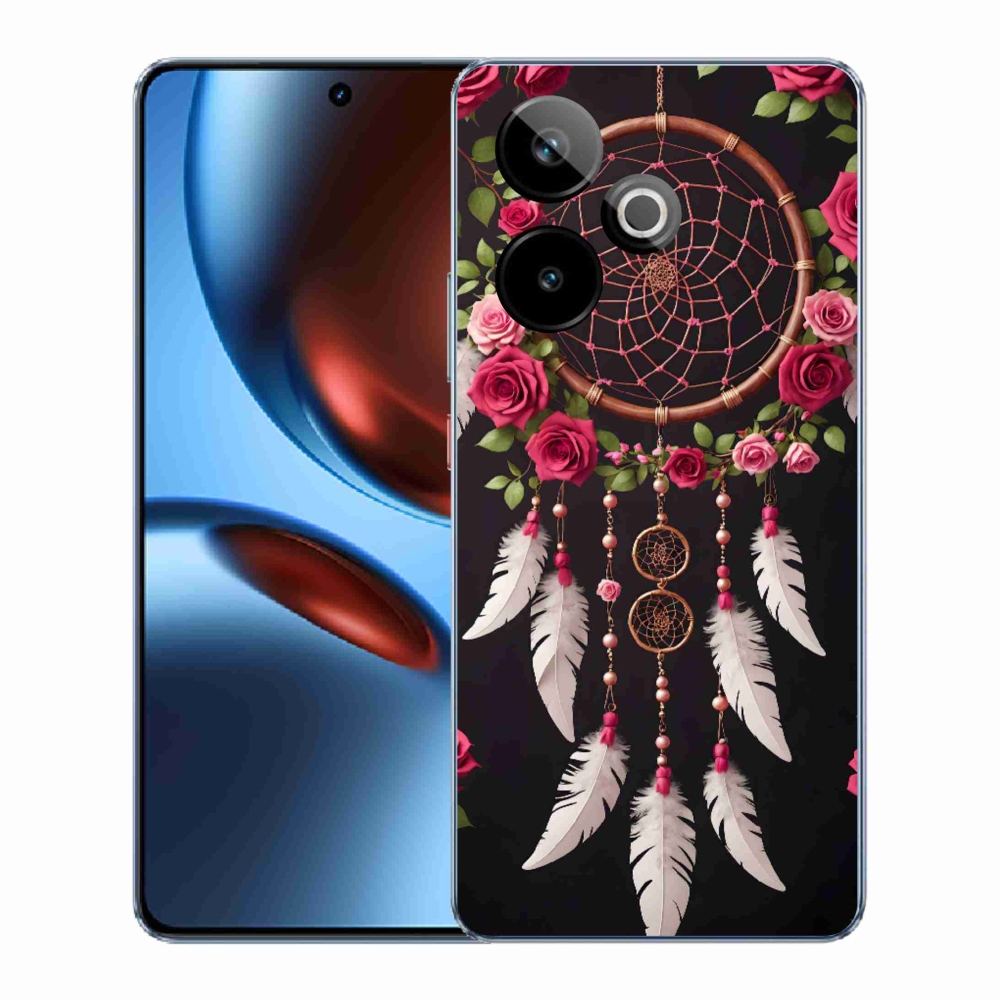 Gélový kryt mmCase na Realme GT7 5G/GT 7T 5G - lapač snov s ružami