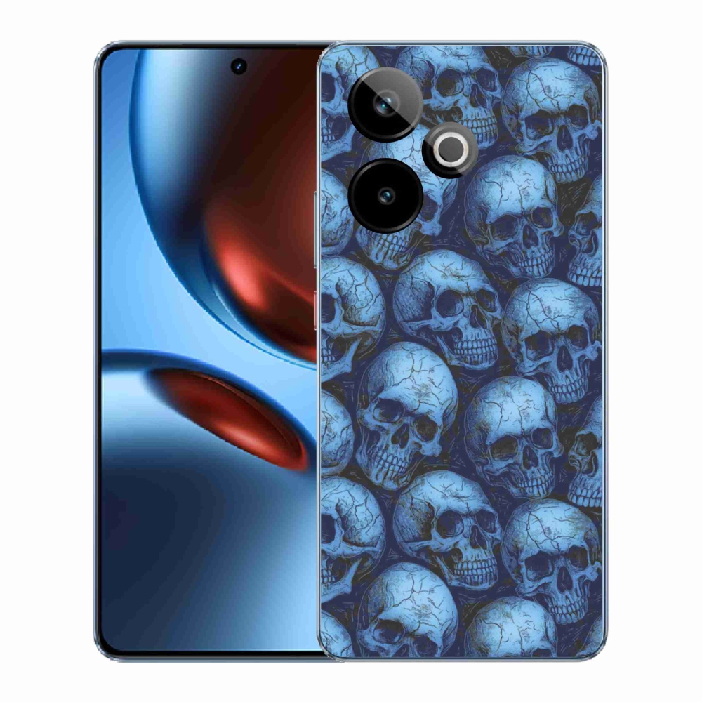 Gélový kryt mmCase na Realme GT7 5G/GT 7T 5G - lebky