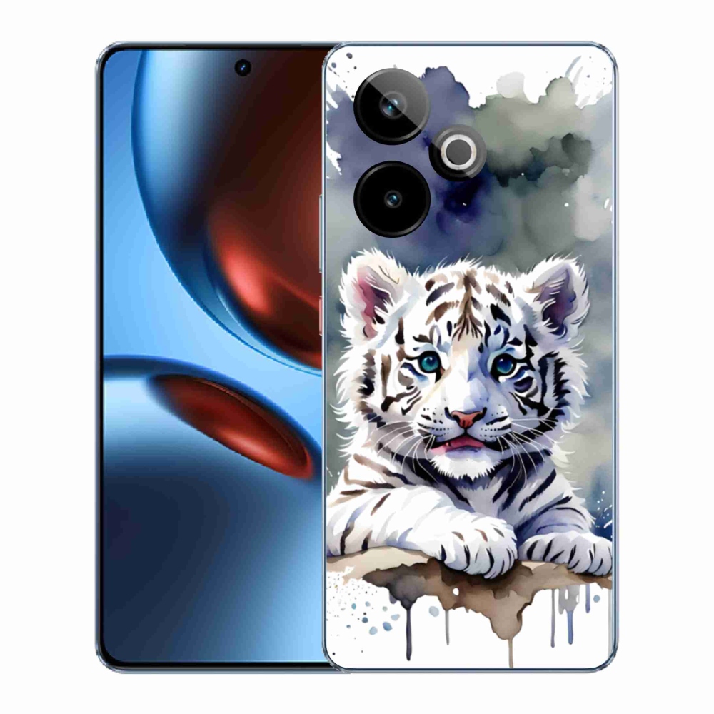 Gélový kryt mmCase na Realme GT7 5G/GT 7T 5G - mláďa bieleho tigra