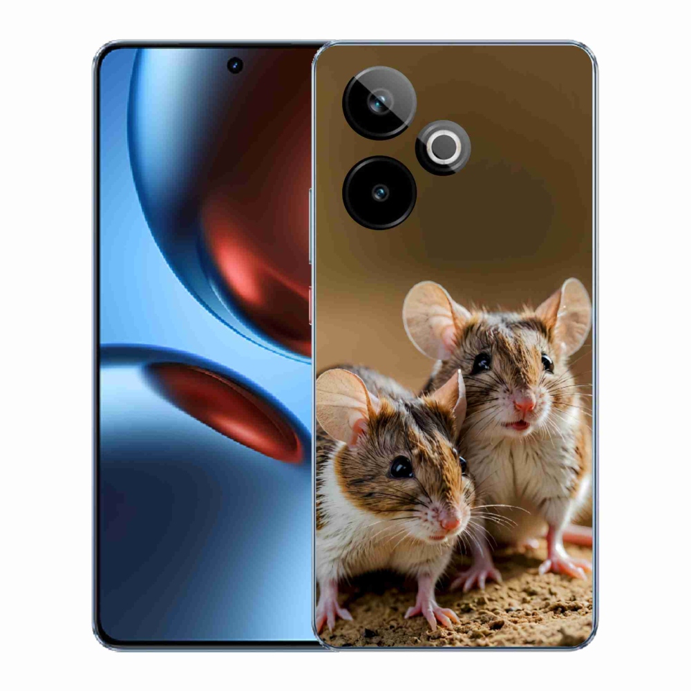 Gélový kryt mmCase na Realme GT7 5G/GT 7T 5G - myší duo