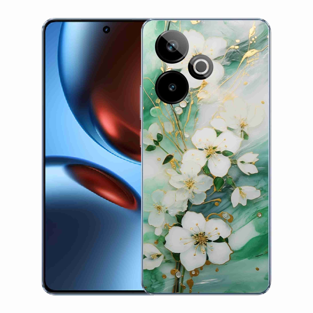 Gélový kryt mmCase na Realme GT7 5G/GT 7T 5G - nežné kvety