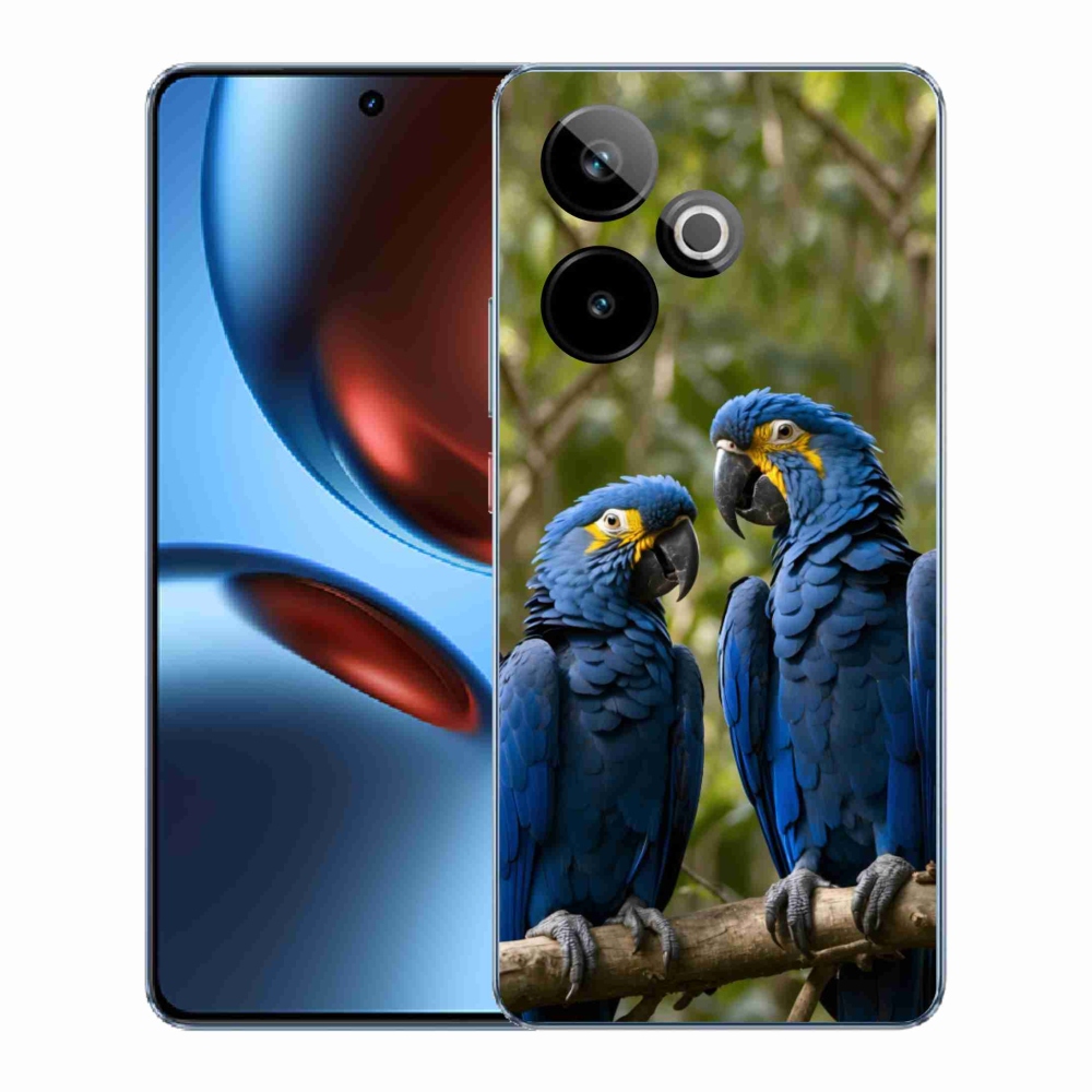 Gélový kryt mmCase na Realme GT7 5G/GT 7T 5G - papagájové duo