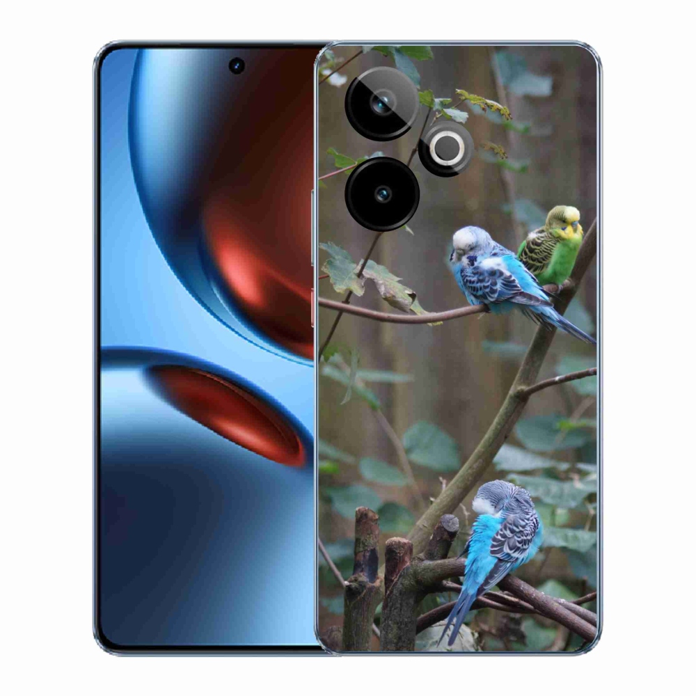 Gélový kryt mmCase na Realme GT7 5G/GT 7T 5G - papagáje na vetve