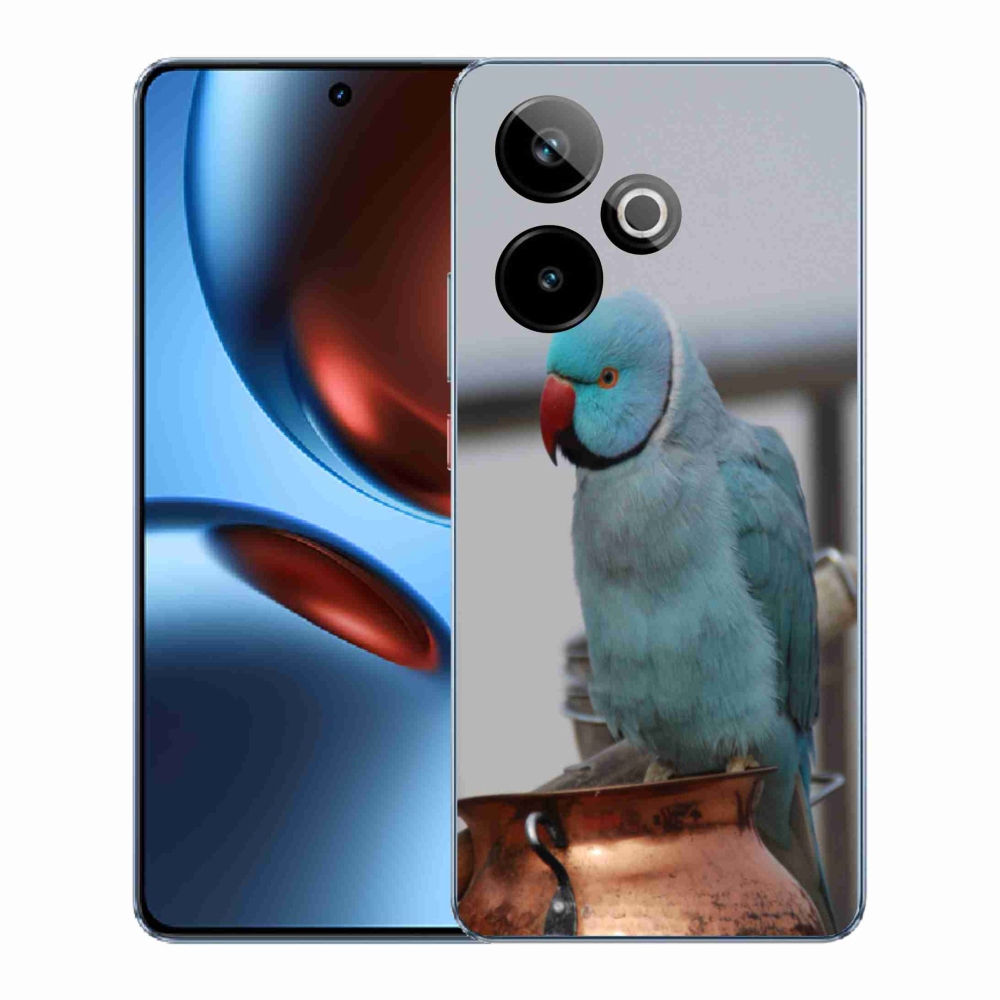 Gélový kryt mmCase na Realme GT7 5G/GT 7T 5G - papagáj alexander modrý