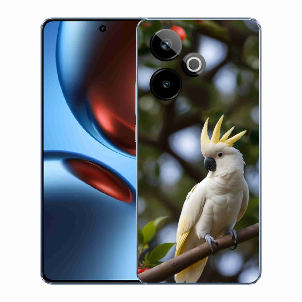 Gélový kryt mmCase na Realme GT7 5G/GT 7T 5G - papagáj kakadu 3
