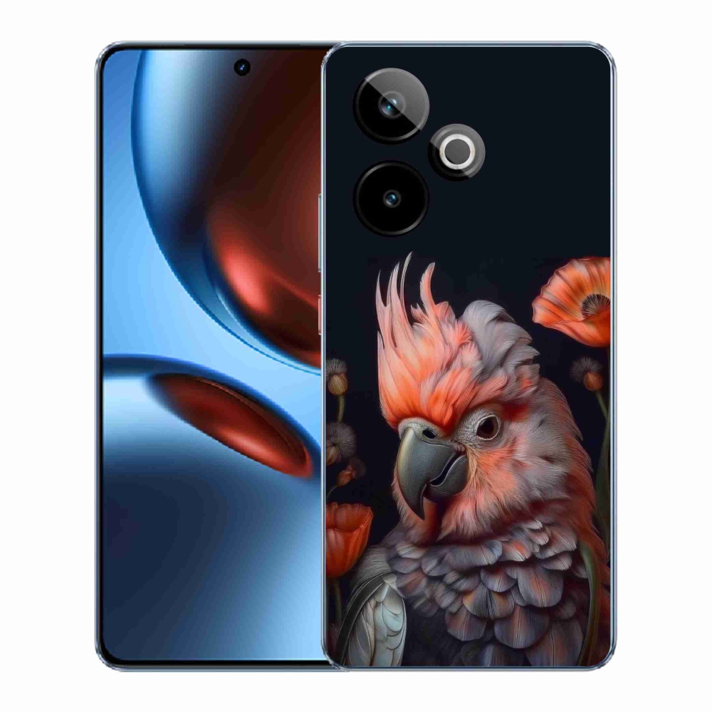 Gélový kryt mmCase na Realme GT7 5G/GT 7T 5G - papagáj kakadu vo farbách