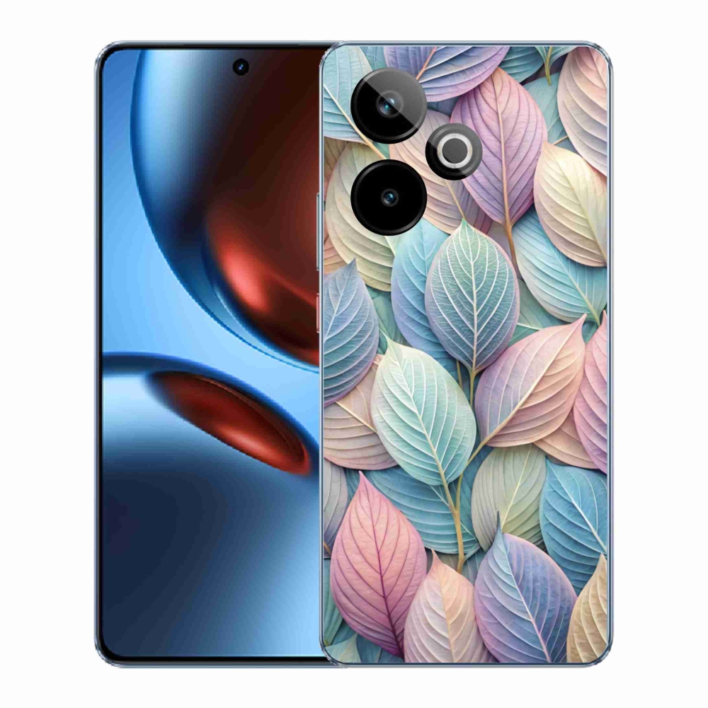 Gélový kryt mm Case na Realme GT7 5G/GT 7T 5G - pastelové listy