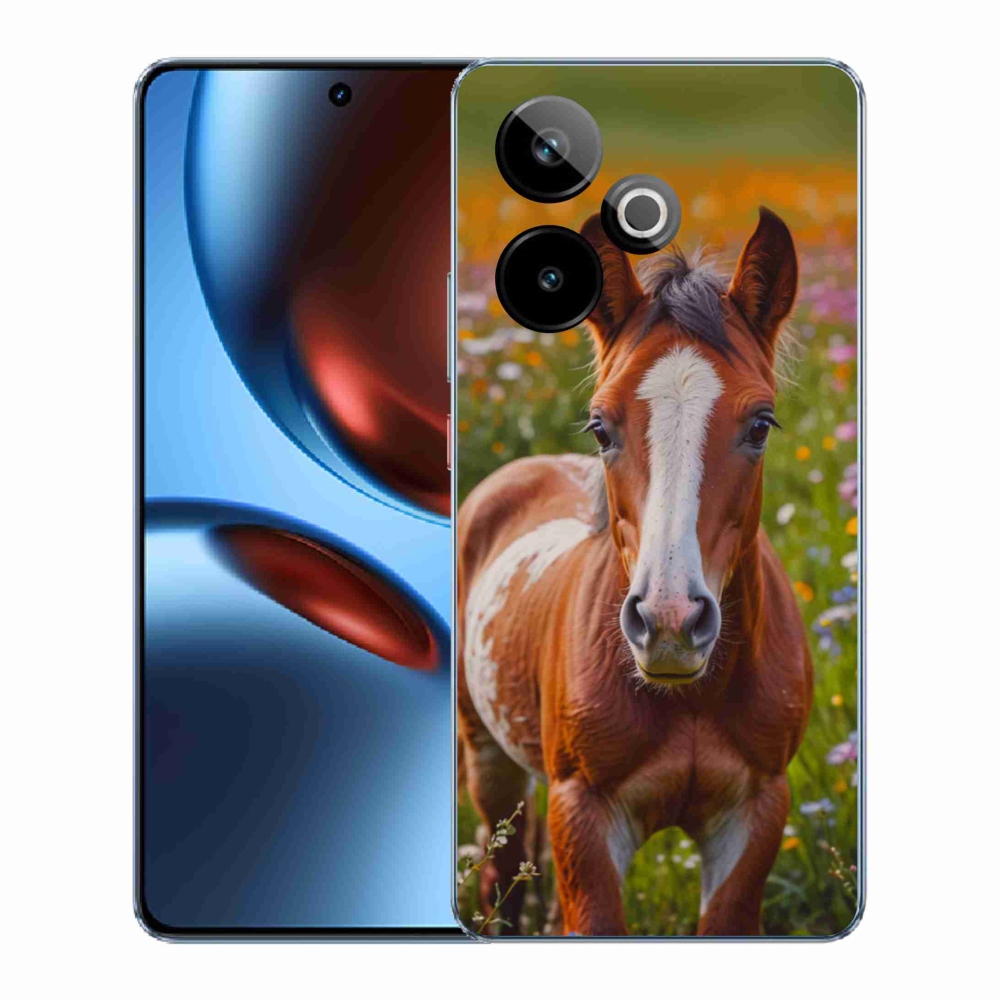 Gélový kryt mmCase na Realme GT7 5G/GT 7T 5G - roztomilé žriebä