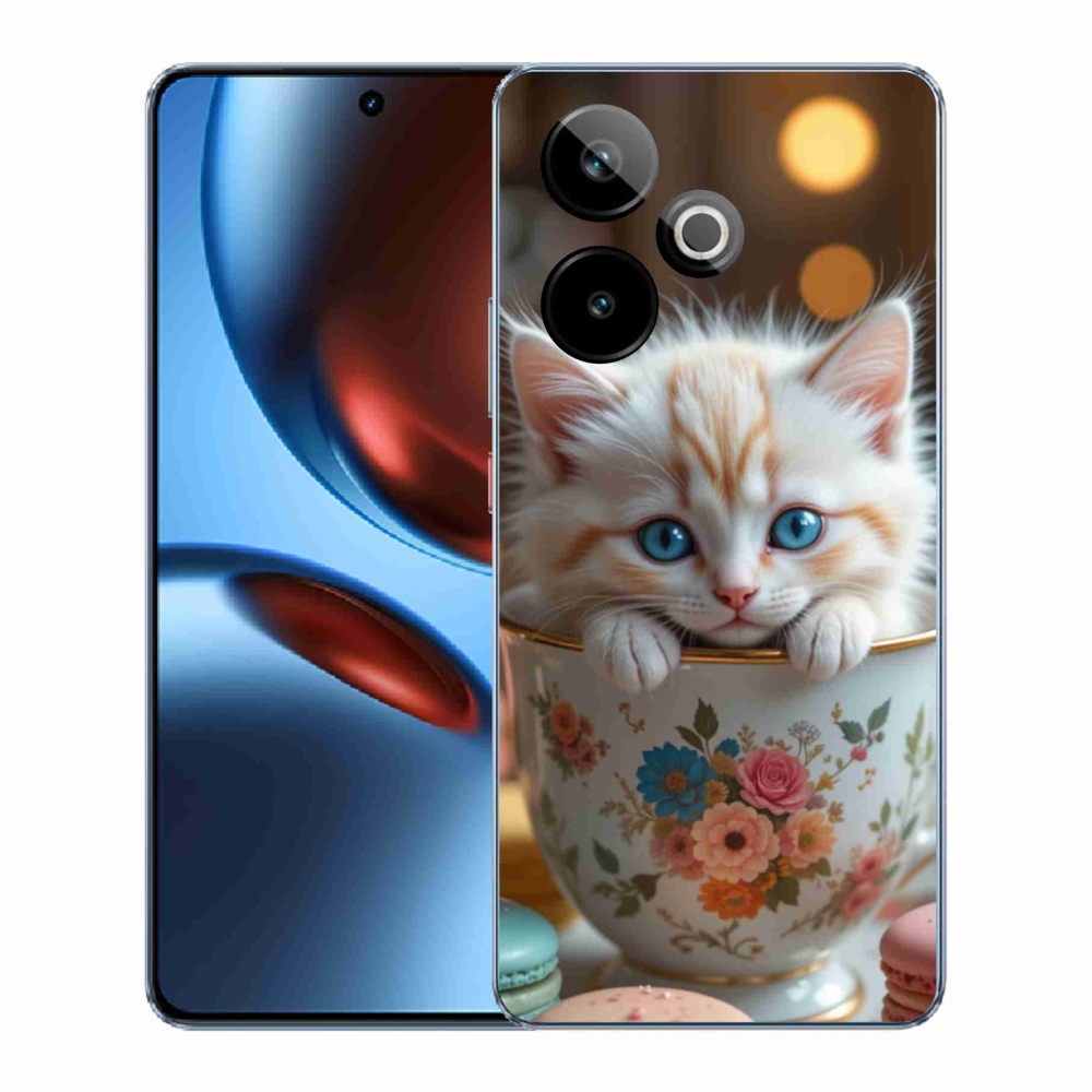 Gélový kryt mmCase na Realme GT7 5G/GT 7T 5G - roztomilé mačiatko 6