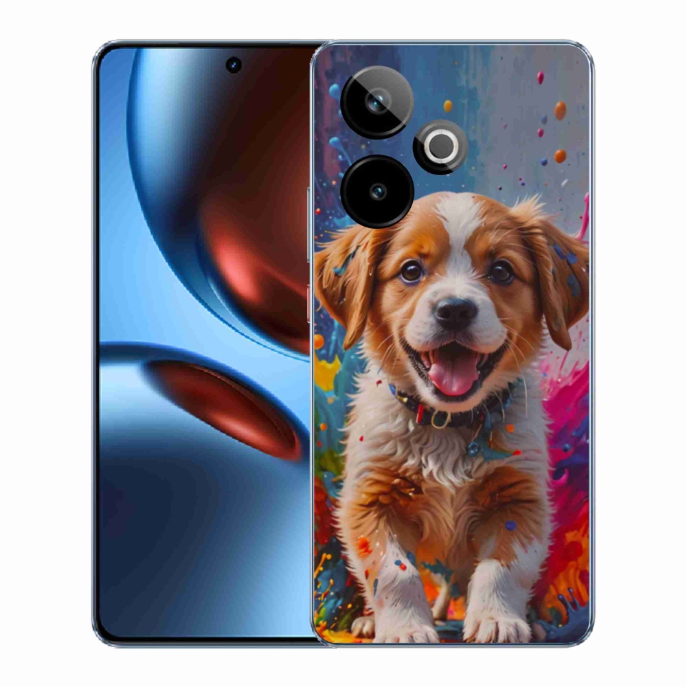 Gélový kryt mmCase na Realme GT7 5G/GT 7T 5G - roztomilé šteňa 3