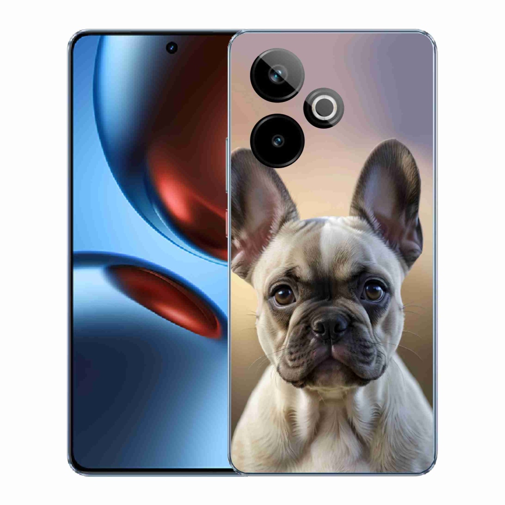 Gélový kryt mmCase na Realme GT7 5G/GT 7T 5G - roztomilý francúzsky buldoček