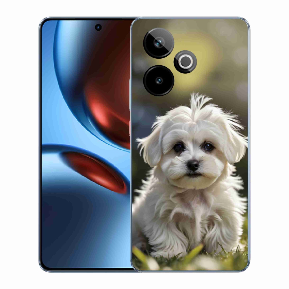Gélový kryt mmCase na Realme GT7 5G/GT 7T 5G - roztomilý maltézsky psík